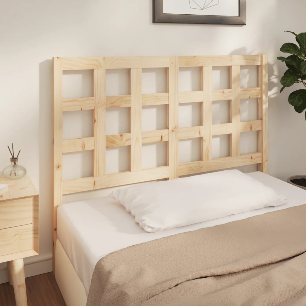 vidaXL Bed Headboard 140.5x4x100 cm Solid Wood Pine