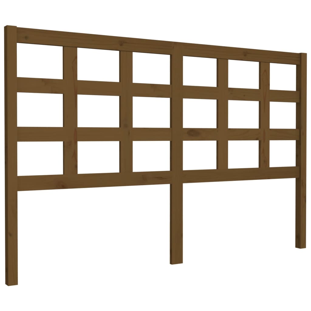 vidaXL Bed Headboard Honey Brown 156x4x100 cm Solid Wood Pine
