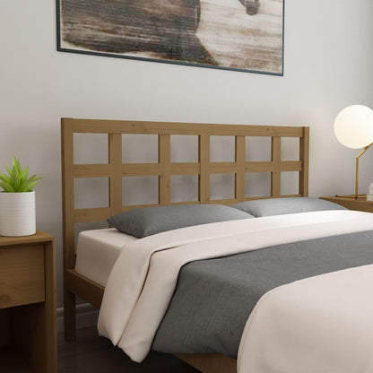 vidaXL Bed Headboard Honey Brown 156x4x100 cm Solid Wood Pine