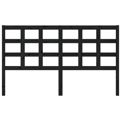 vidaXL Bed Headboard Black 165.5x4x100 cm Solid Wood Pine