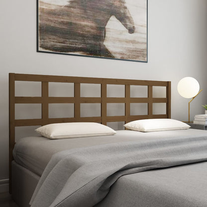 vidaXL Bed Headboard Honey Brown 185.5x4x100 cm Solid Wood Pine