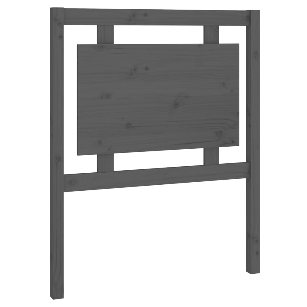 vidaXL Bed Headboard Grey 80.5x4x100 cm Solid Pine Wood