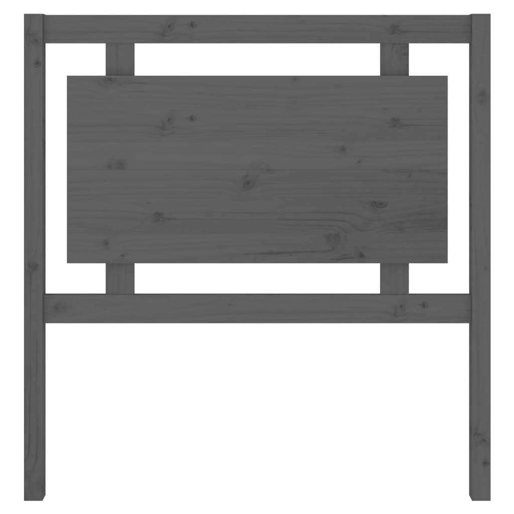vidaXL Bed Headboard Grey 95.5x4x100 cm Solid Pine Wood
