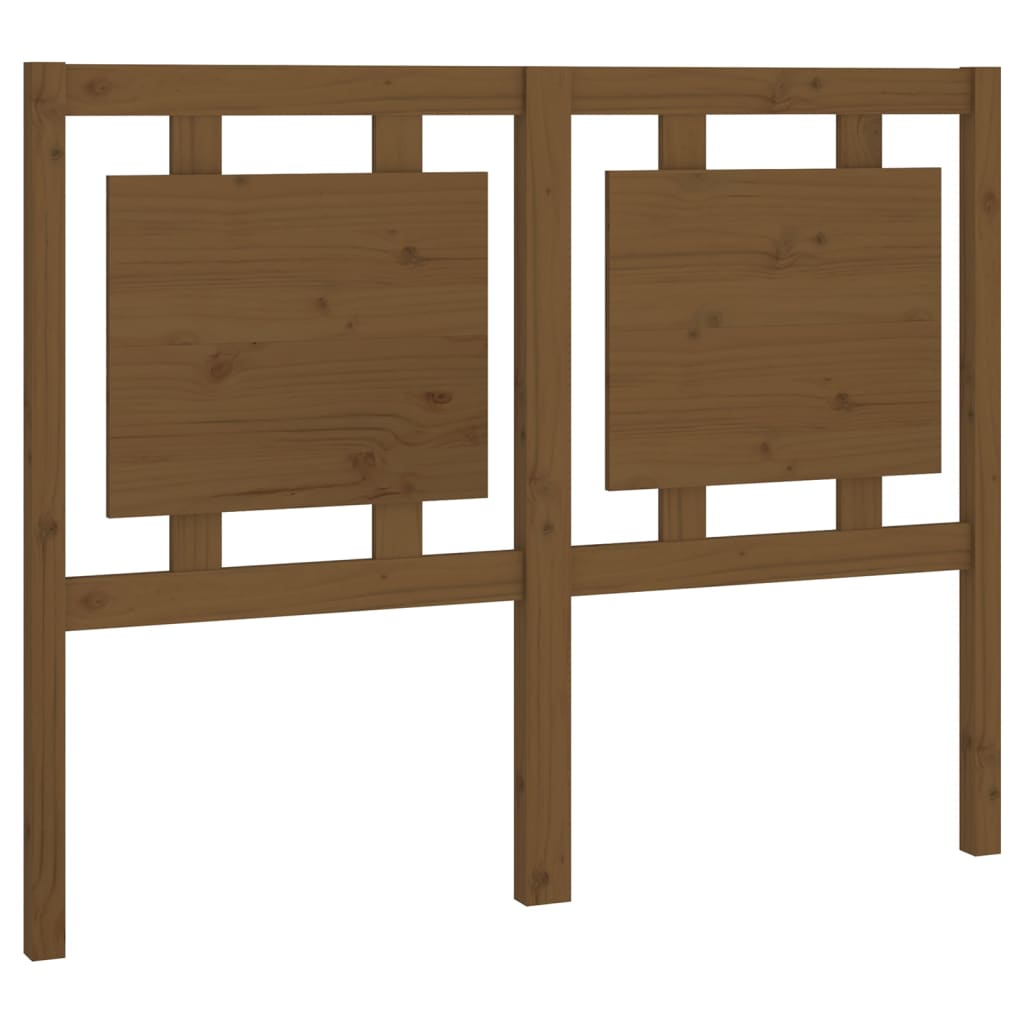 vidaXL Bed Headboard Honey Brown 125.5x4x100 cm Solid Pine Wood