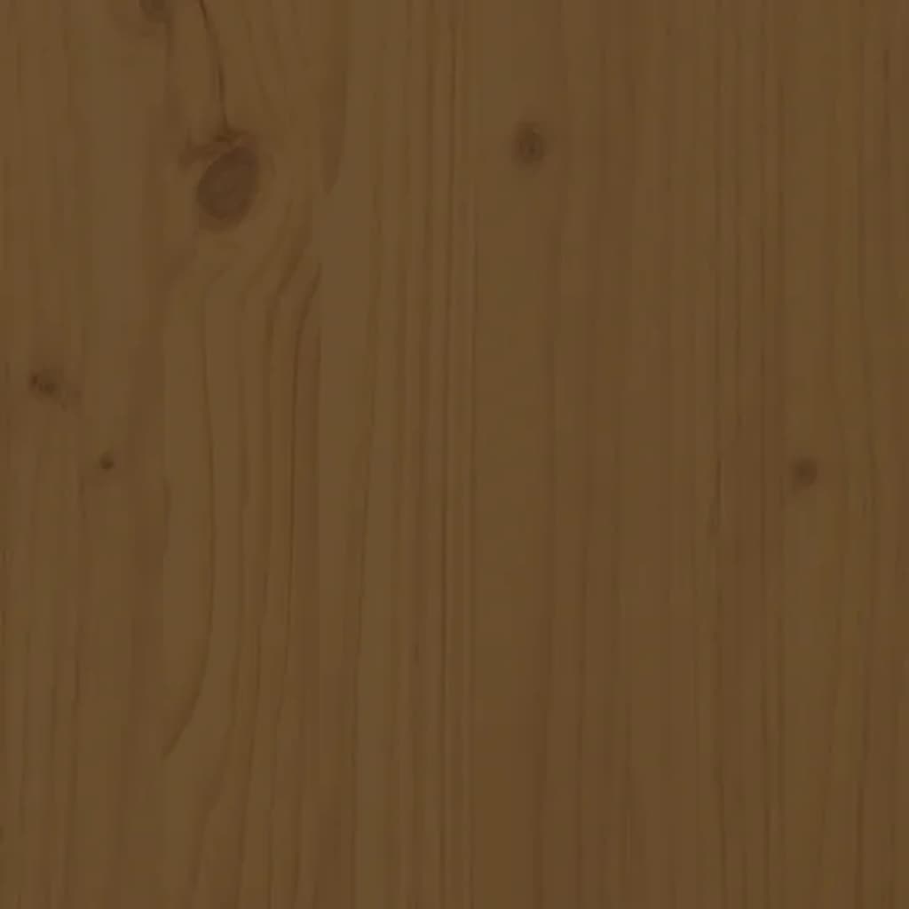 vidaXL Bed Headboard Honey Brown 125.5x4x100 cm Solid Pine Wood