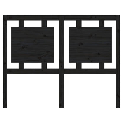 vidaXL Bed Headboard Black 125.5x4x100 cm Solid Pine Wood