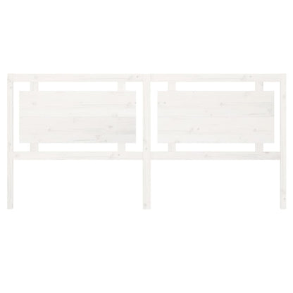 vidaXL Bed Headboard White 205.5x4x100 cm Solid Pine Wood