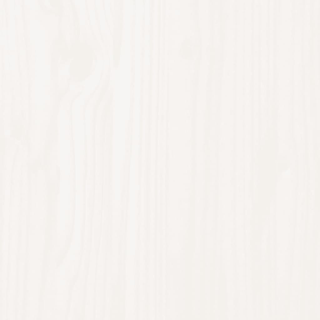 vidaXL Bed Headboard White 205.5x4x100 cm Solid Pine Wood