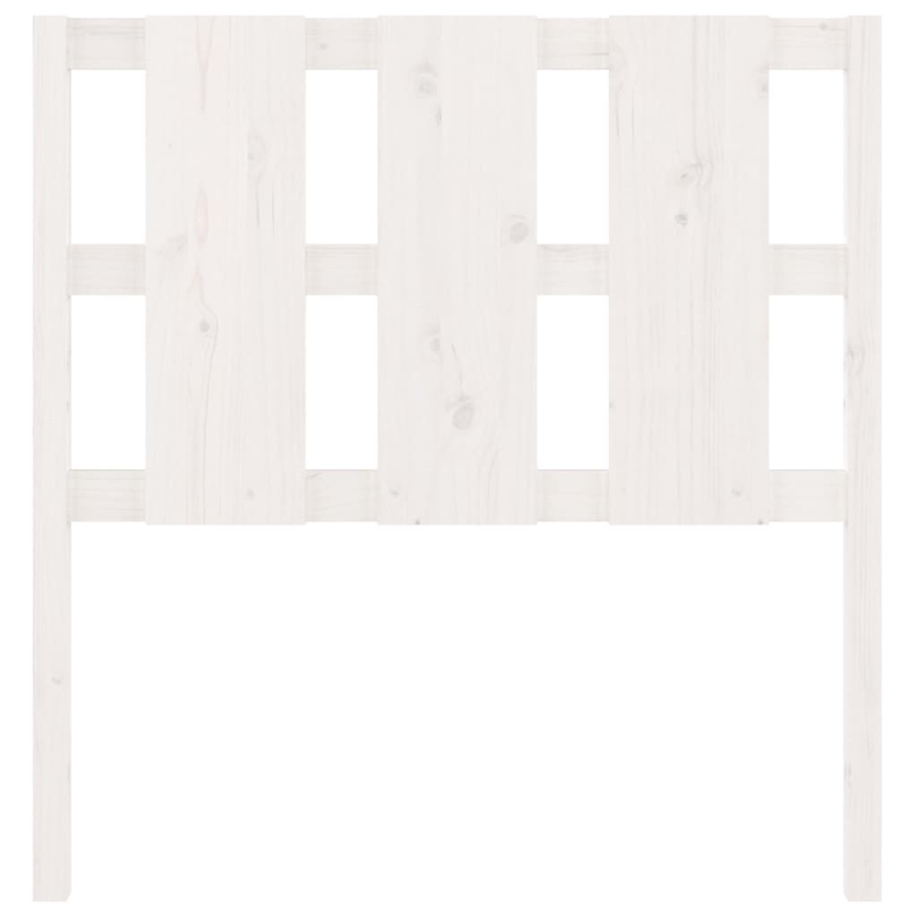 vidaXL Bed Headboard White 95.5x4x100 cm Solid Wood Pine