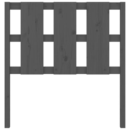 vidaXL Bed Headboard Grey 105.5x4x100 cm Solid Wood Pine