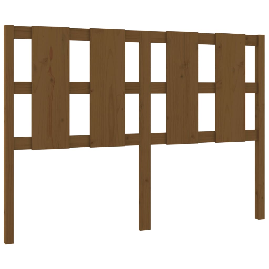 vidaXL Bed Headboard Honey Brown 125.5x4x100 cm Solid Wood Pine