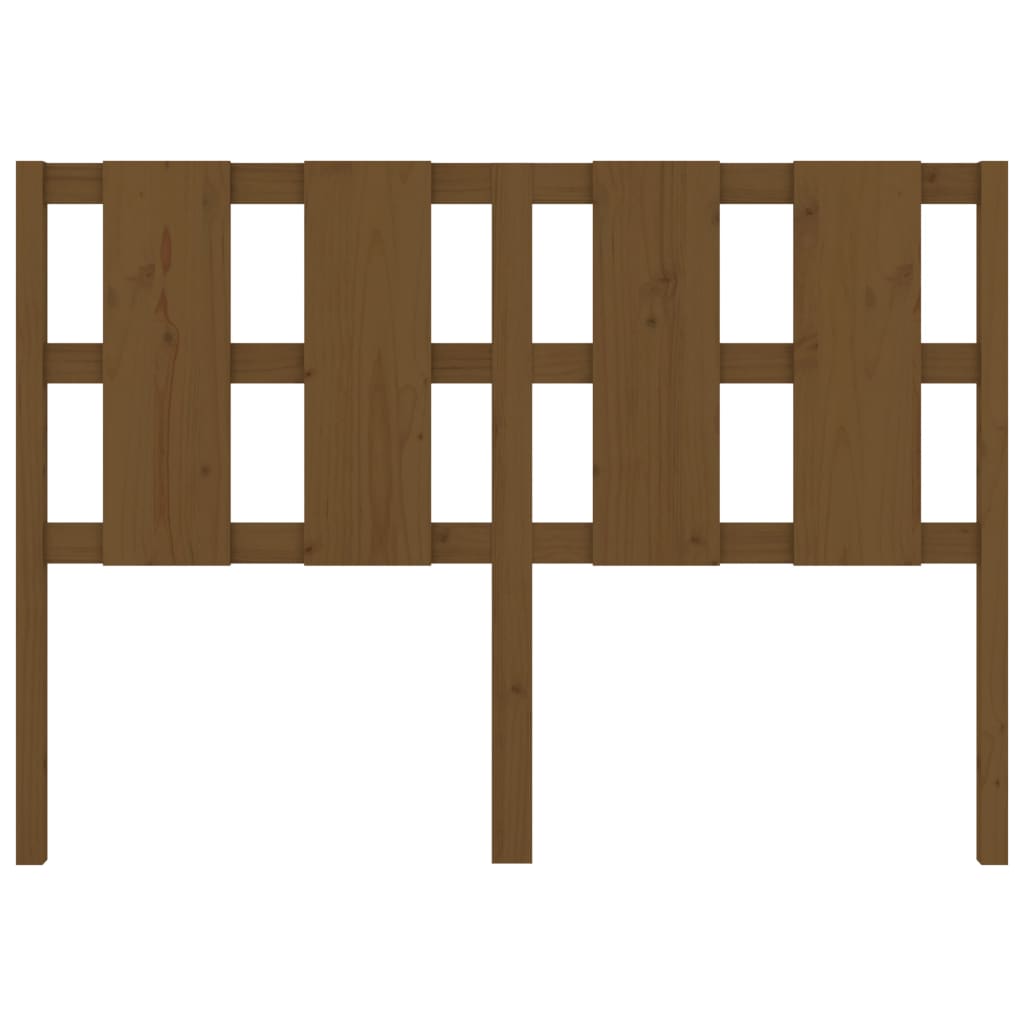 vidaXL Bed Headboard Honey Brown 125.5x4x100 cm Solid Wood Pine