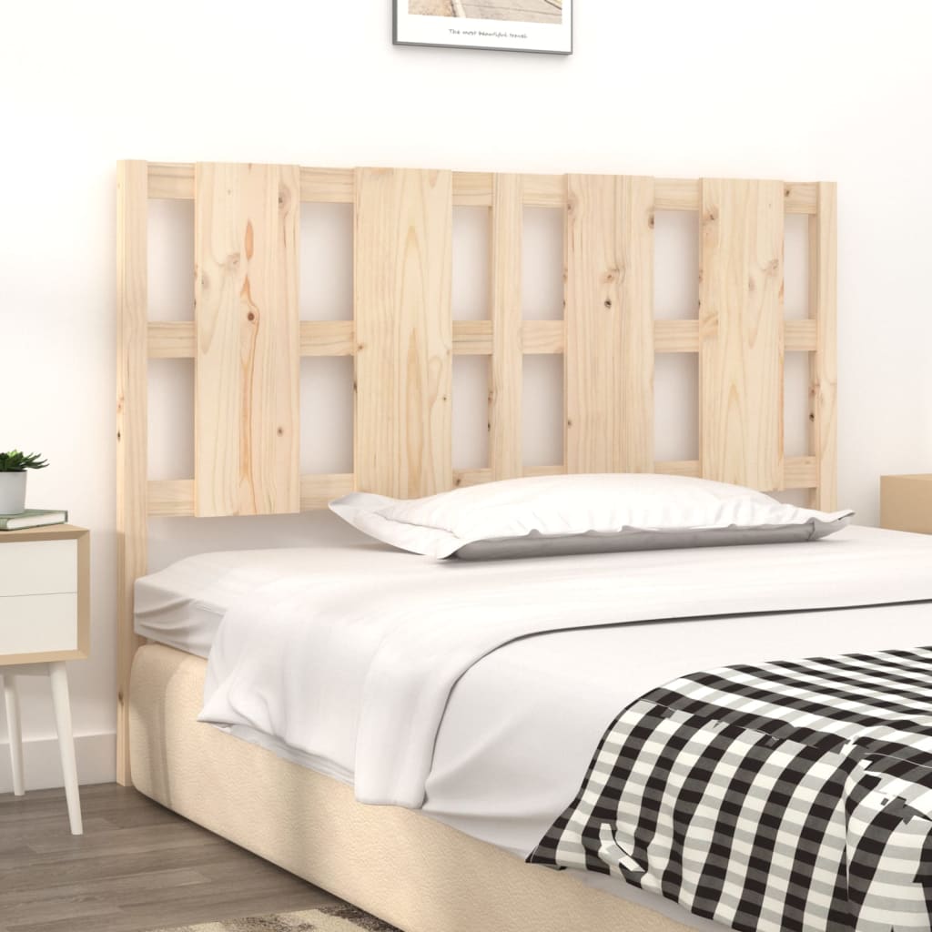 vidaXL Bed Headboard 140.5x4x100 cm Solid Wood Pine