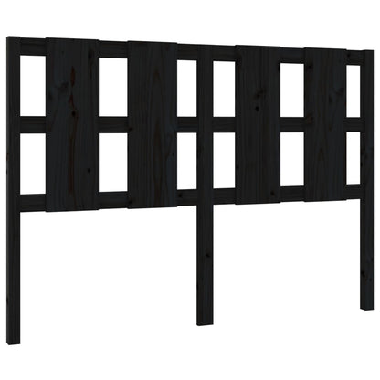 vidaXL Bed Headboard Black 145.5x4x100 cm Solid Wood Pine