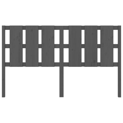 vidaXL Bed Headboard Grey 165.5x4x100 cm Solid Wood Pine