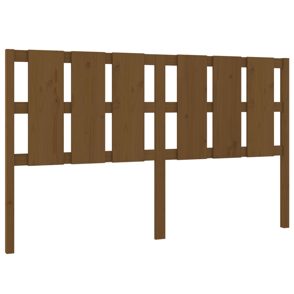 vidaXL Bed Headboard Honey Brown 165.5x4x100 cm Solid Wood Pine