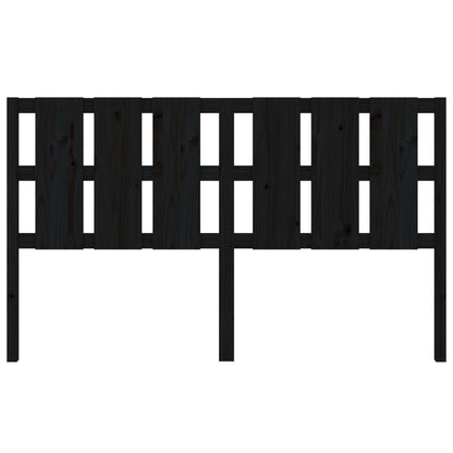 vidaXL Bed Headboard Black 185.5x4x100 cm Solid Wood Pine