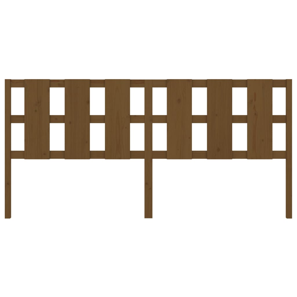 vidaXL Bed Headboard Honey Brown 205.5x4x100 cm Solid Wood Pine