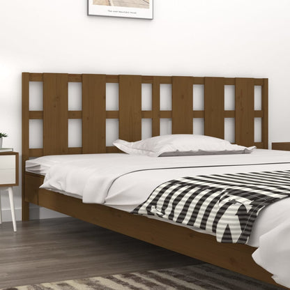 vidaXL Bed Headboard Honey Brown 205.5x4x100 cm Solid Wood Pine