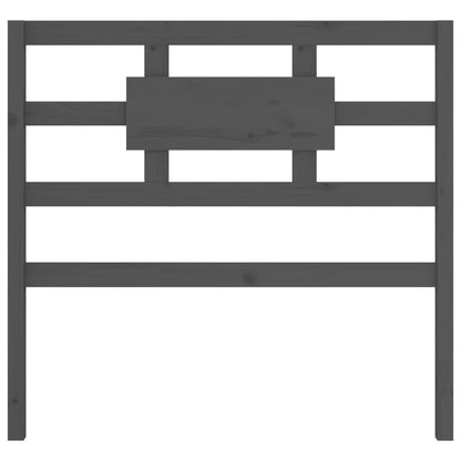 vidaXL Bed Headboard Grey 80.5x4x100 cm Solid Wood Pine