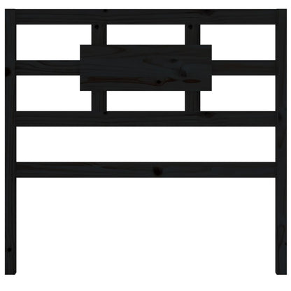 vidaXL Bed Headboard Black 95.5x4x100 cm Solid Wood Pine