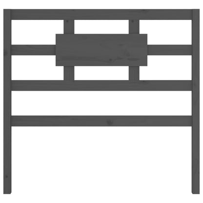 vidaXL Bed Headboard Grey 105.5x4x100 cm Solid Wood Pine