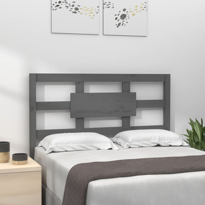 vidaXL Bed Headboard Grey 105.5x4x100 cm Solid Wood Pine
