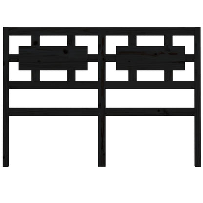 vidaXL Bed Headboard Black 125.5x4x100 cm Solid Wood Pine