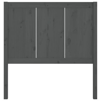 vidaXL Bed Headboard Grey 80.5x4x100 cm Solid Pine Wood