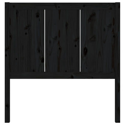 vidaXL Bed Headboard Black 95.5x4x100 cm Solid Pine Wood