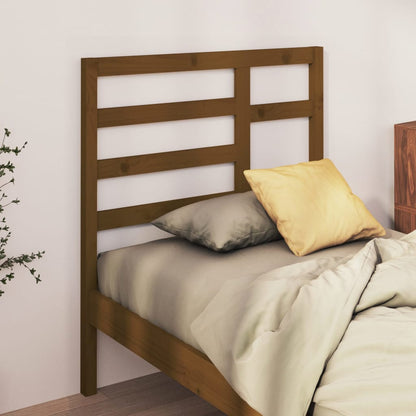 vidaXL Bed Headboard Honey Brown 81x4x104 cm Solid Wood Pine