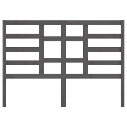 vidaXL Bed Headboard Grey 146x4x104 cm Solid Wood Pine