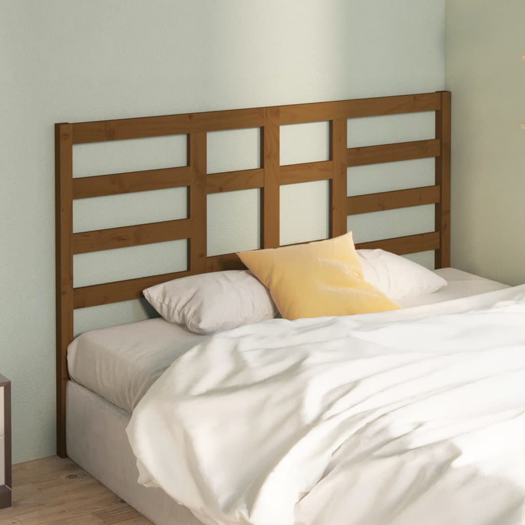 vidaXL Bed Headboard Honey Brown 166x4x104 cm Solid Wood Pine