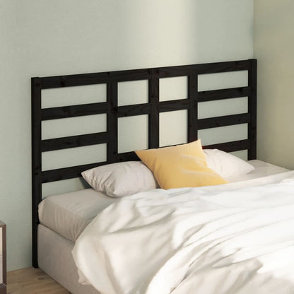 vidaXL Bed Headboard Black 166x4x104 cm Solid Wood Pine