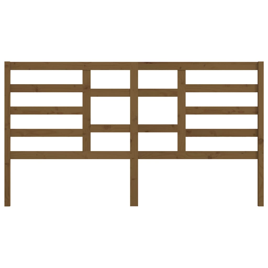 vidaXL Bed Headboard Honey Brown 186x4x104 cm Solid Wood Pine