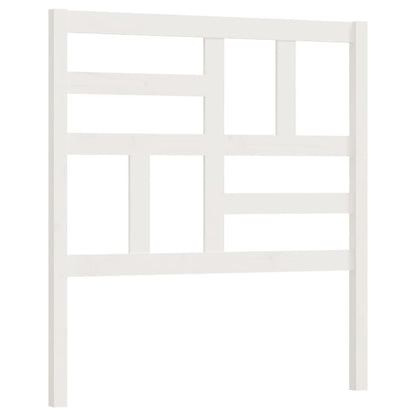 818166 vidaXL Bed Headboard White 81x4x104 cm Solid Wood Pine