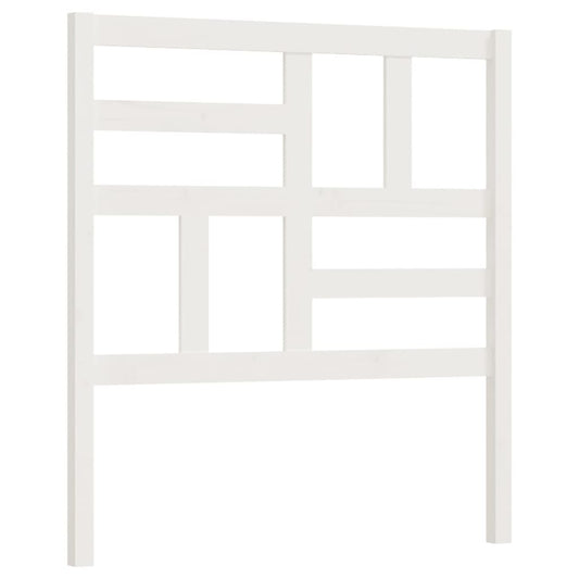 818166 vidaXL Bed Headboard White 81x4x104 cm Solid Wood Pine