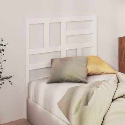 818166 vidaXL Bed Headboard White 81x4x104 cm Solid Wood Pine
