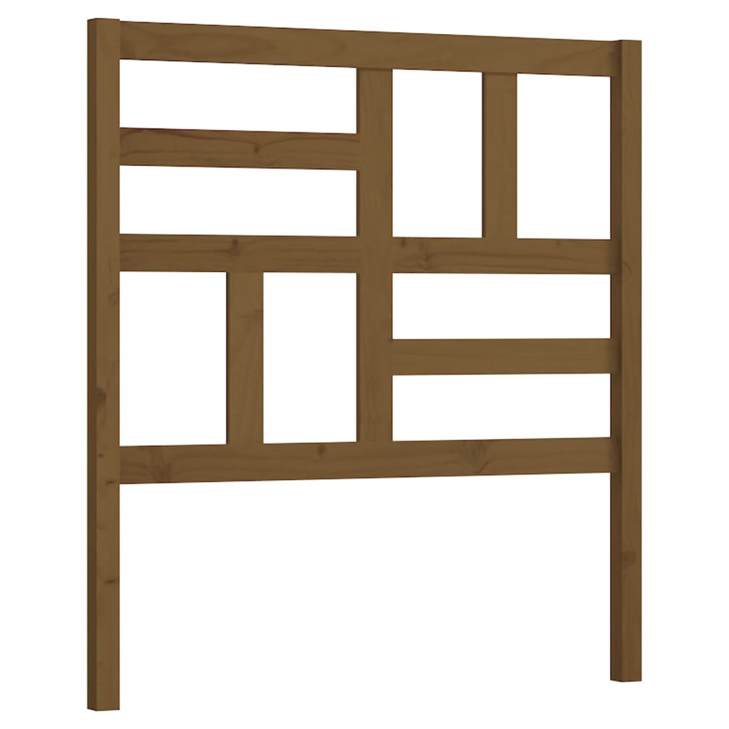 818168 vidaXL Bed Headboard Honey Brown 81x4x104 cm Solid Wood Pine