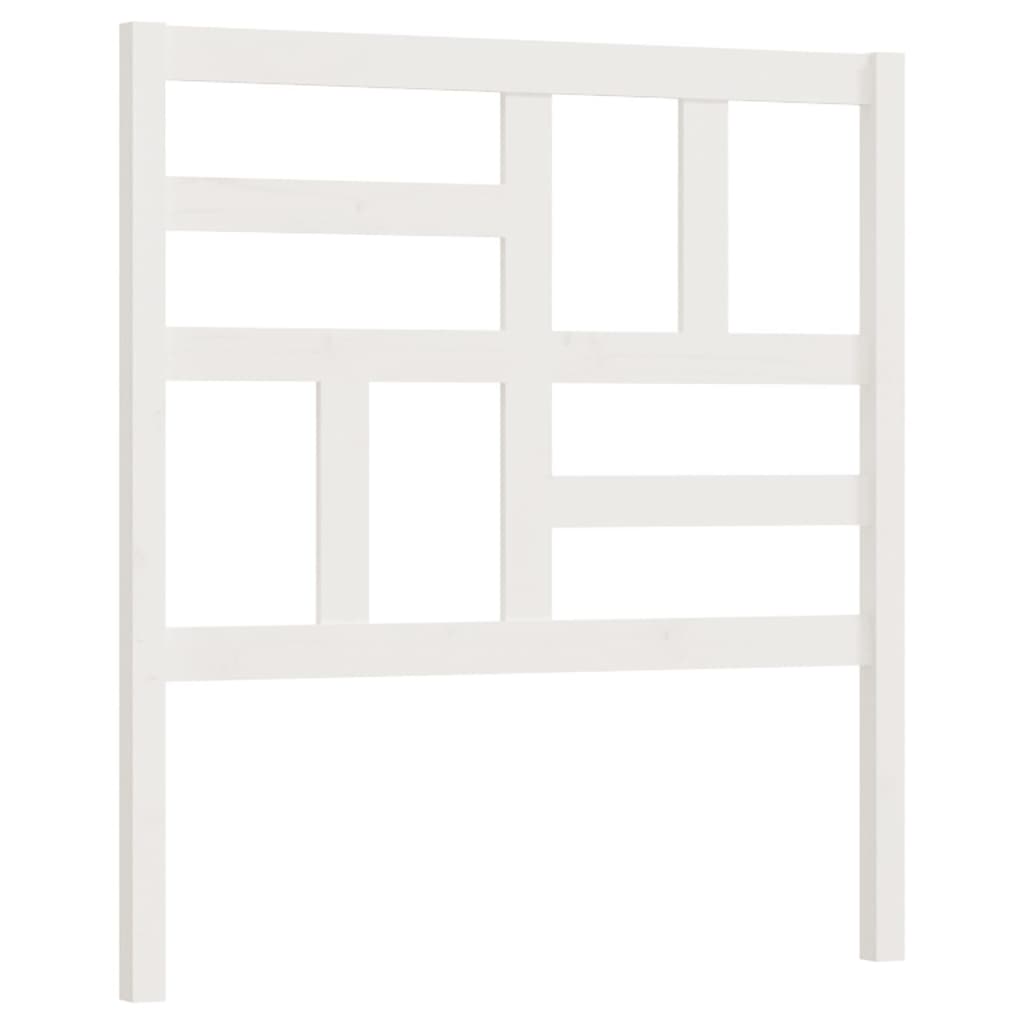 818171 vidaXL Bed Headboard White 96x4x104 cm Solid Wood Pine