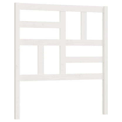 818176 vidaXL Bed Headboard White 106x4x104 cm Solid Wood Pine
