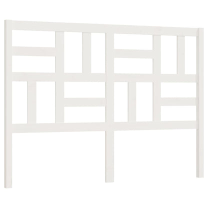 818181 vidaXL Bed Headboard White 126x4x104 cm Solid Wood Pine