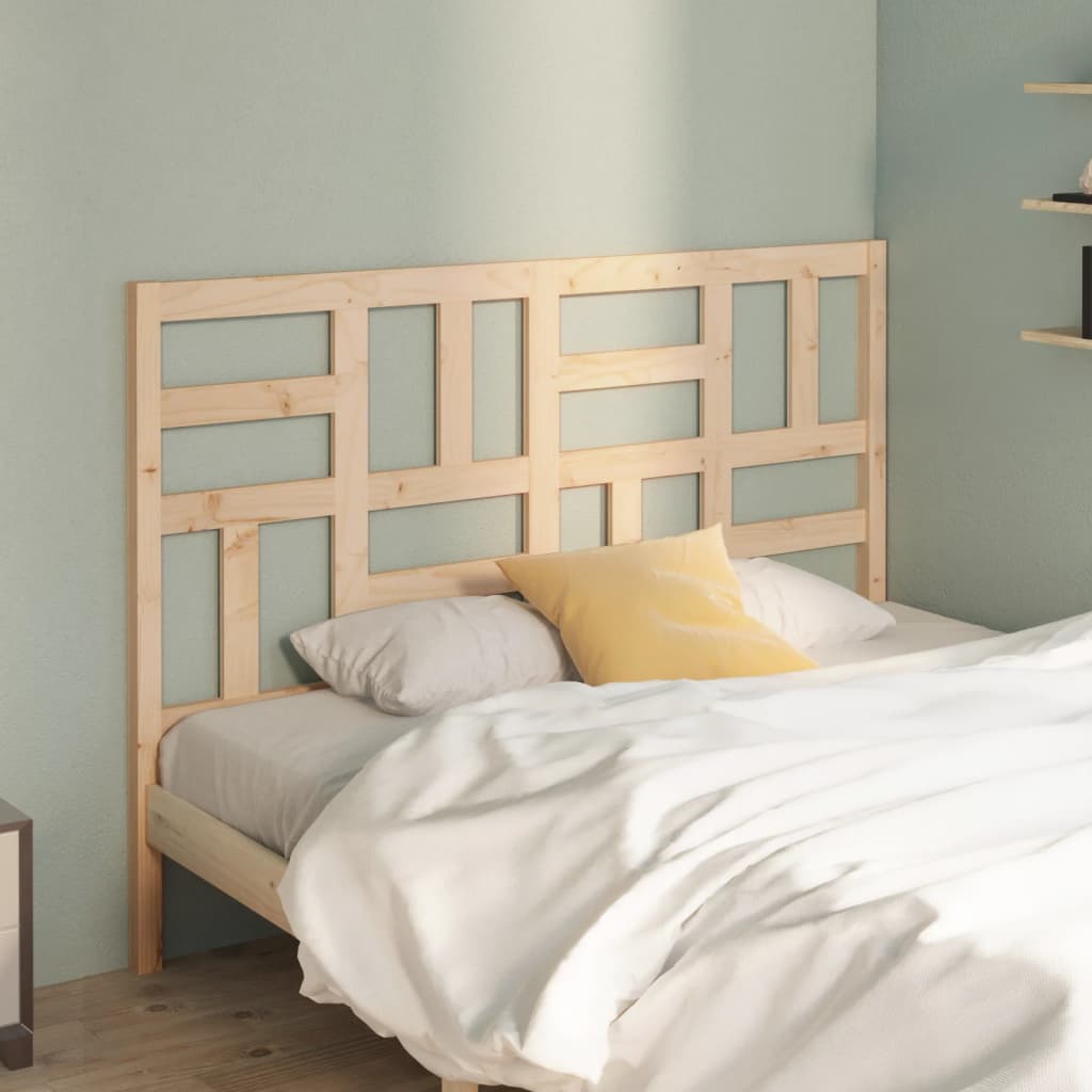 818185 vidaXL Bed Headboard 141x4x104 cm Solid Wood Pine