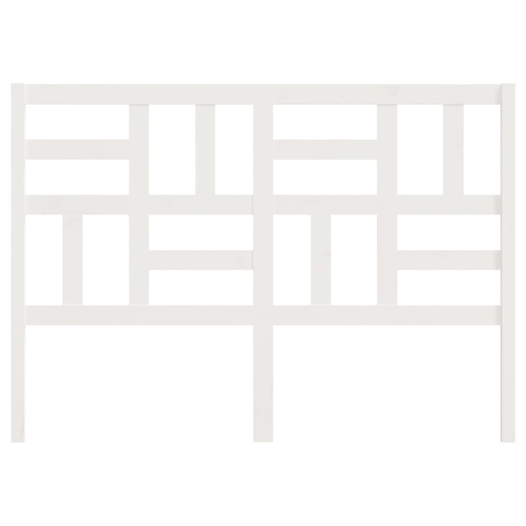 vidaXL Bed Headboard White 146x4x104 cm Solid Wood Pine