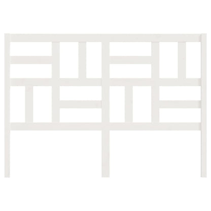 vidaXL Bed Headboard White 146x4x104 cm Solid Wood Pine