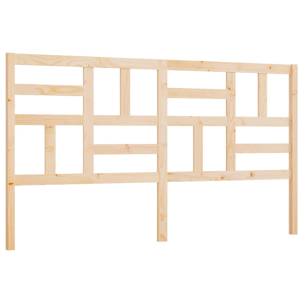 818205 vidaXL Bed Headboard 186x4x104 cm Solid Wood Pine