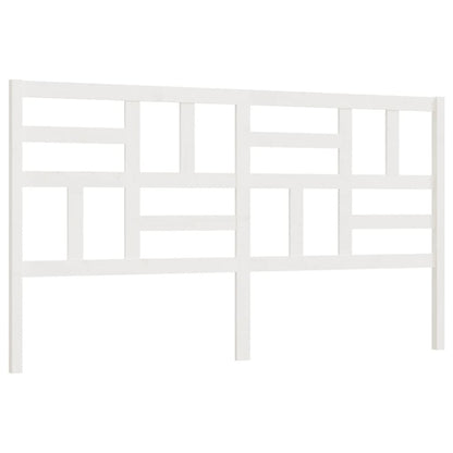 818206 vidaXL Bed Headboard White 186x4x104 cm Solid Wood Pine