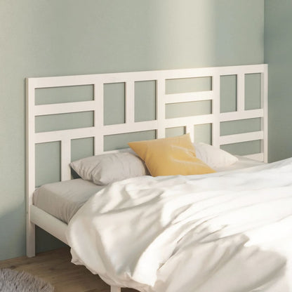 818211 vidaXL Bed Headboard White 206x4x104 cm Solid Wood Pine