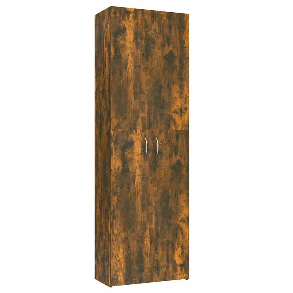815279 vidaXL Office Cabinet Smoked Oak 60x32x190 cm Engineered Wood