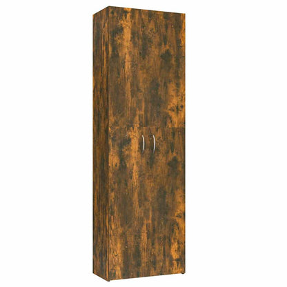 815279 vidaXL Office Cabinet Smoked Oak 60x32x190 cm Engineered Wood